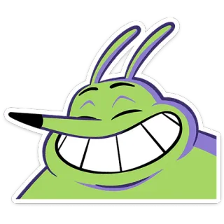 ⭐ cartoon, hond, dier, glimlach, personage telegram sticker