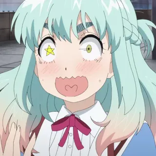 🎭 Anime, Gadis, terkejut, imut, Kartun whatsapp sticker