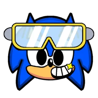 🥽 Sonic cartoon, sticker, video game, sonic the hedgehog, character, blue hedgehog telegram sticker