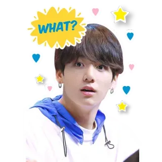 😐 WHAT? kpop, звезда, милый, вопрос, чудо whatsapp sticker
