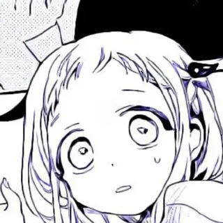 🫐 Anime, Manga, Ragazza, Espressione, Cartone animato telegram sticker