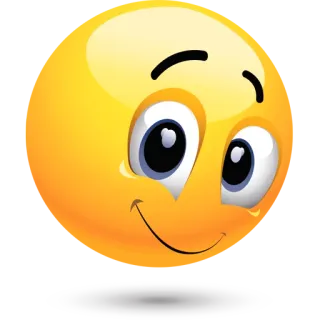 😌 Emoji, Do góry nogami, Uśmiech, Żółty, Twarz telegram sticker
