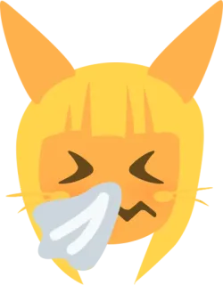 🤧 malade, emoji, mouchoir, malade telegram sticker