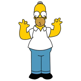 👻 Homer Simpson The Simpsons homer, simpson, comic, lustig, figur, animation telegram sticker