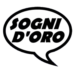 😪 SOGNI D'ORO Italiano, sogni, sogni d'oro, sticker testo telegram sticker