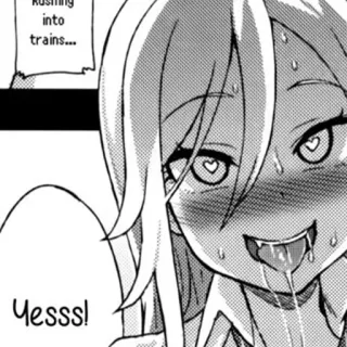 😁 Yesss! anime, manga, ecchi, kawaii telegram sticker