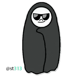 😎 @st313 Avatar, Personne, Lunettes, Emoji, Personnage telegram sticker