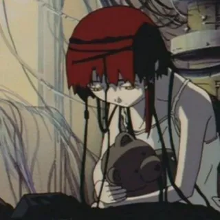 😔 Lain Iwakura Serial Experiments Lain Anime, Fille, Lain, Serial Experiments Lain, Robot, Wired whatsapp sticker