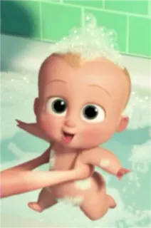 😃 Baby, Seifenblasen, Bad, Cartoon, Süß, Kleinkind whatsapp sticker