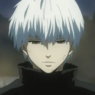 ♠️ Ken Kaneki Tokyo Ghoul Anime, Ken Kaneki, Tokyo Ghoul, Ghoul, Weiße Haare, Anime Charakter whatsapp sticker