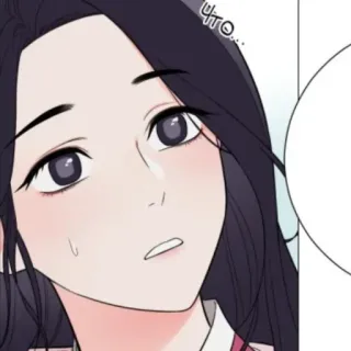 🔖 Что... mujer, dibujo animado, expresión, pregunta, manga, anime whatsapp sticker