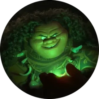 😈 Maui Moana disney, halbgot, cartoon, mythologie, ozeanien whatsapp sticker