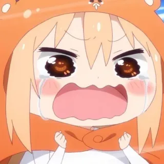🍡 Umaru Doma Himouto! Umaru-chan 动漫, 哭, 小埋, 可爱, 动漫女孩 whatsapp sticker