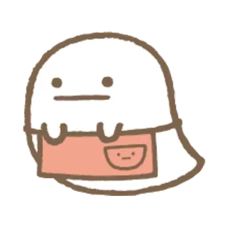 🐨 fantasma, lindo, delantal, dibujos animados, kawaii, espíritu telegram sticker