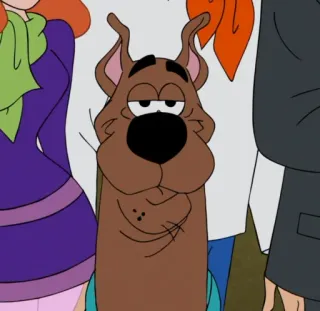😏 Scooby-Doo dog, cartoon, Scooby-Doo, mystery, animation telegram sticker