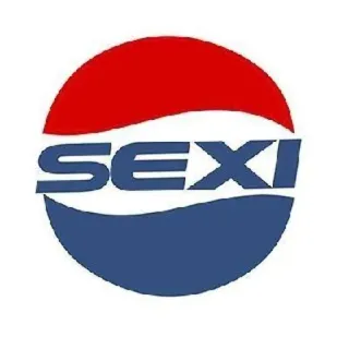🫠 SEXI parodie, logo, pastiche, humour telegram sticker