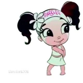 😊 chicquita Cartoon, Kind, Mädchen, süß, Figur, Chiquita telegram sticker