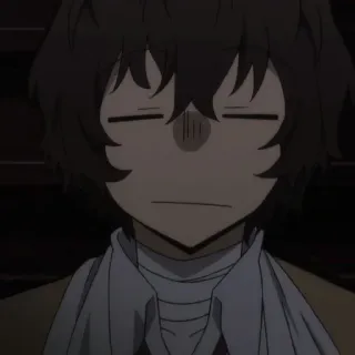 🍩 Osamu Dazai Bungou Stray Dogs Anime, Manga, Dazai, Bungou Stray Dogs, Karakter telegram sticker