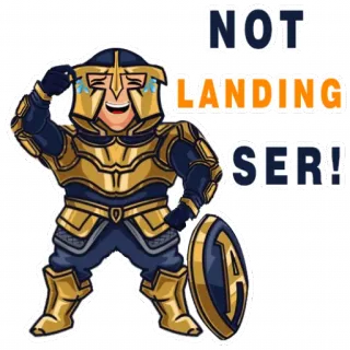 😪 NOT LANDING SER! Gaming, Gamer, Meme, Rycerz, Zbroja, Hełm, Łzy telegram sticker