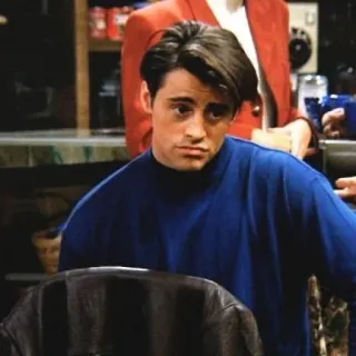 🥪 Joey Tribbiani Friends joey, friends, sitcom, série tv, années 90 telegram sticker