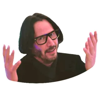 🤷‍♂️ Keanu Reeves diễn viên, người nổi tiếng, đàn ông, kính telegram sticker