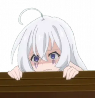 😨 애니메이션, 캐릭터, 만화, 귀여운, 슬픈, 소녀 telegram sticker
