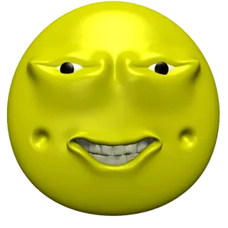 😖 表情符号, 脸, 黄色, 表情 telegram sticker