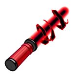 🎁 rojo, arma, energía, brillante, espiral, ciencia ficción, fantasía whatsapp sticker