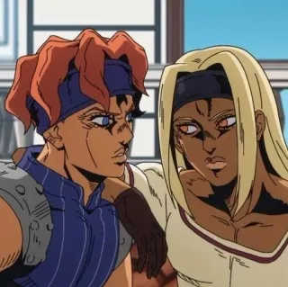 🫣 JoJo's Bizarre Adventure 애니메이션, 죠죠, 죠죠의 기묘한 모험, 캐릭터, 만화 telegram sticker