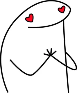 😍 miłość, oczy, serce, patyczak, uroczy telegram sticker