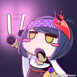 🧬 SHO-GUN Anime, Manga, Cartoni animati, Carino, Shogun telegram sticker