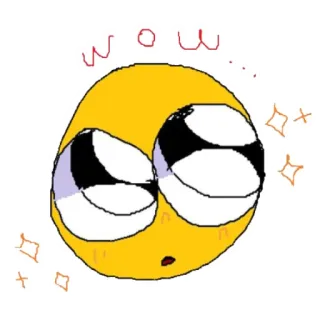 😮 wow... Emoji, Wow, Überrascht, Augen, Süß telegram sticker