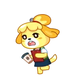🤯 Isabelle Animal Crossing video game, animal crossing, isabelle, imut, kartun, anjing whatsapp sticker