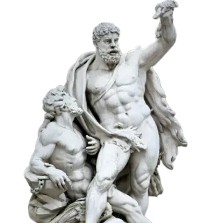 🧑‍🤝‍🧑 Hercules statue, hero, mythology, ancient, marble, classical telegram sticker