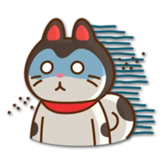 😰 kot, naklejka, słodki, zwierzę, kreskówka, kawaii telegram sticker