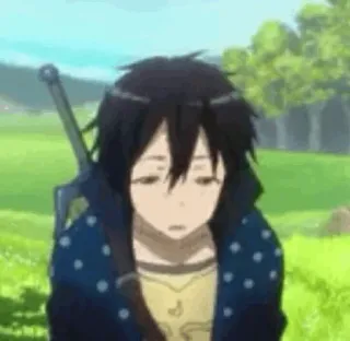 ⚔ Kirito Sword Art Online anime, sword, character, sword art online, kirito telegram sticker