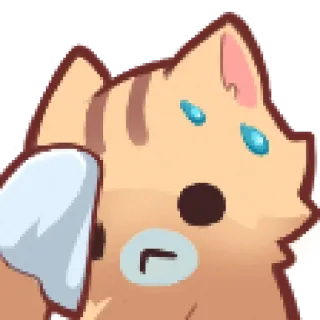 😅 kat, dier, sticker, schattig telegram sticker