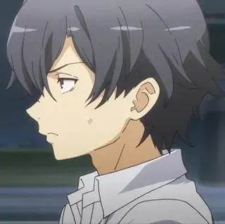 ☕️ Hachiman Hikigaya My Teen Romantic Comedy SNAFU Anime, Charakter, Otaku, Hikigaya, Hachiman, Teenager, Comedy whatsapp sticker