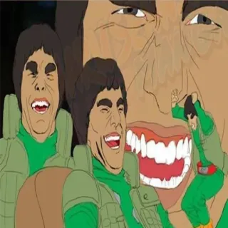 😂 Might Guy Naruto Might Guy, Naruto, Anime, Cartoon, Funny Face, Smiling, Humor telegram sticker