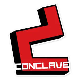 👍 CONCLAVE Logotipo, Vermelho, Conclave, Evento telegram sticker