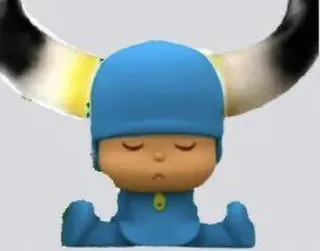 🕳 Pocoyo Desenho animado, Fofo, Pocoyo, Sonolento, Bebê telegram sticker