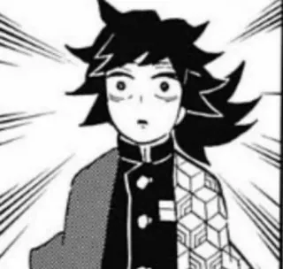 🖤 Giyu Tomioka Demon Slayer Anime, Demon Slayer, Manga, Giyu Tomioka, Personaggio, Sorpreso whatsapp sticker
