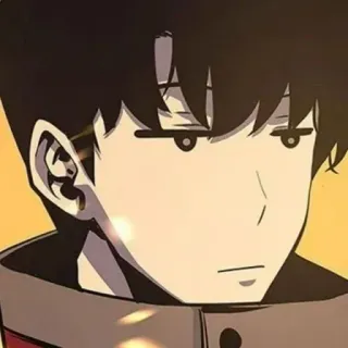 🎈 アニメ, マンガ, 真剣, 表情, ポートレート telegram sticker