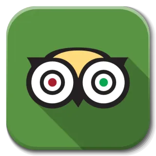 🏖 TripAdvisor TripAdvisor, Reisen, Bewertungen, Logo, App, Symbol whatsapp sticker