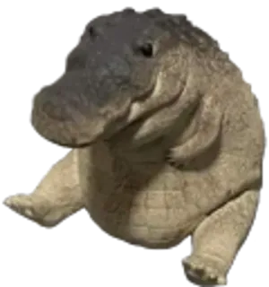 🐊 ฮิปโป, สัตว์, สัตว์เลี้ยงลูกด้วยนม, น่ารัก, สัตว์ป่า, สัตว์น้ำ telegram sticker