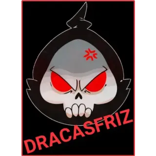 😠 DRACASFRIZ skull, cartoon, grim reaper, angry, dracasfriz, hooded figure telegram sticker