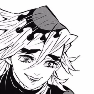 😽 Doma Demon Slayer anime, manga, demon slayer, doma, rango superiore, demone telegram sticker