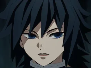 🌊 Giyu Tomioka Demon Slayer Аниме, Клинок, рассекающий демонов, Гию Томиока, Персонаж, Водяной столп telegram sticker