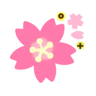 🌸 flor, rosa, sakura, flor telegram sticker