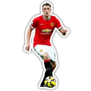 ↪ futebol, futebol, atleta, esporte, manchester united, jogador telegram sticker